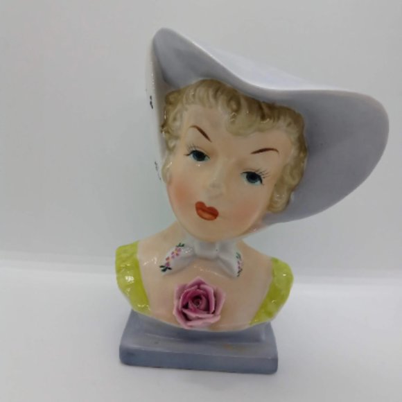 Southern Belle Vintage Lady head Vase Napco collectible - Picture 3 of 8